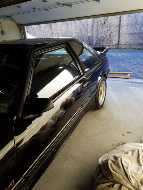 1989 Black Ford Mustang Hatchback