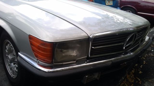 1980 Silver Mercedes-Benz SL-Class Convertible