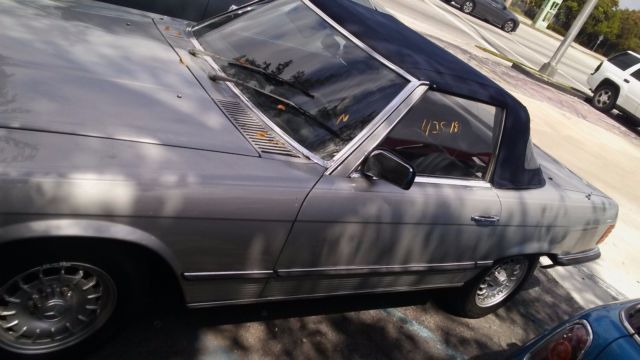 1980 Silver Mercedes-Benz SL-Class Convertible