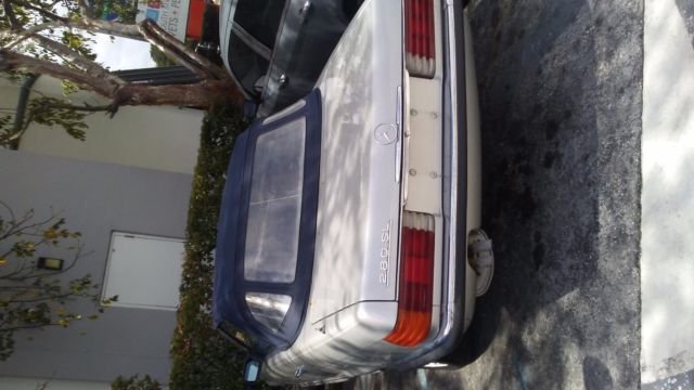 1980 Silver Mercedes-Benz SL-Class Convertible