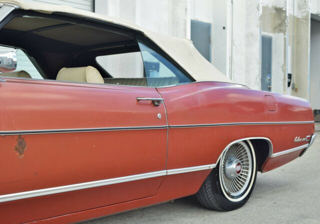 1969 Red Ford Galaxie Convertible
