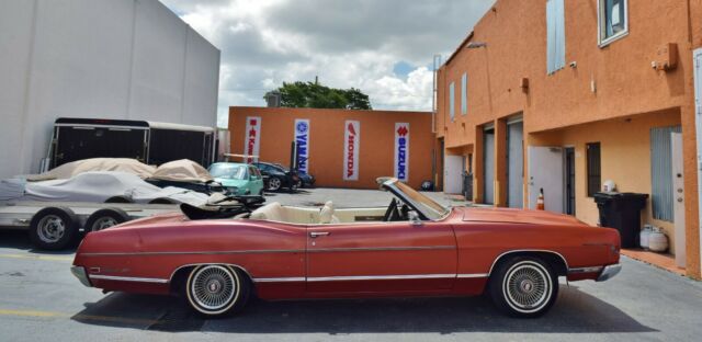 1969 Red Ford Galaxie Convertible