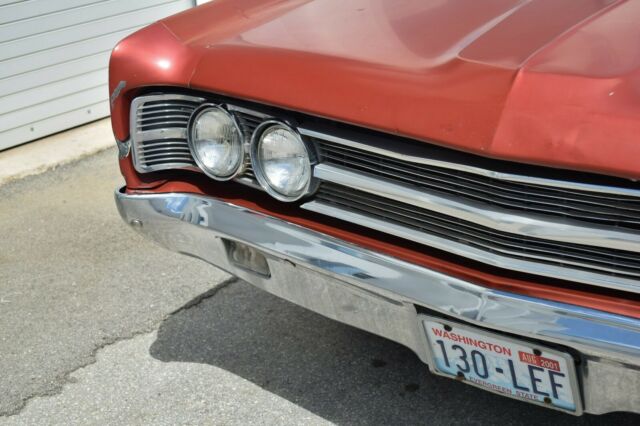 1969 Red Ford Galaxie Convertible