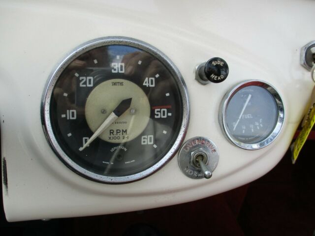 1955 White and Red Austin Healey 100-4 Convertible