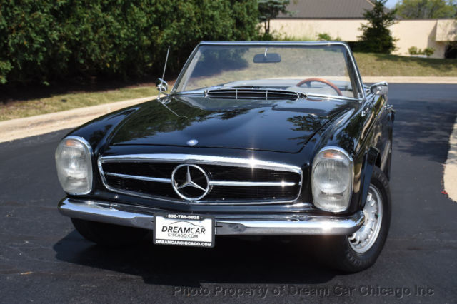 1966 Black Mercedes-Benz SL-Class Convertible