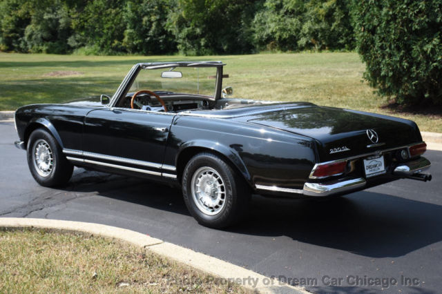 1966 Black Mercedes-Benz SL-Class Convertible