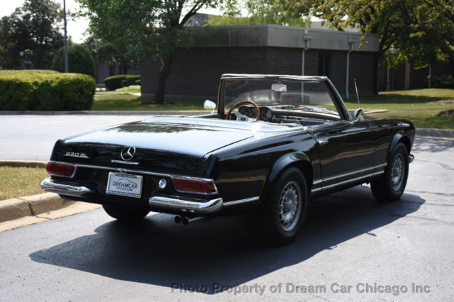 1966 Black Mercedes-Benz SL-Class Convertible