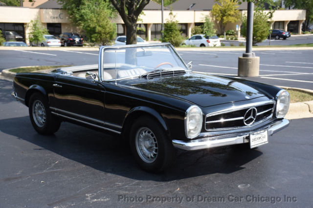 1966 Black Mercedes-Benz SL-Class Convertible