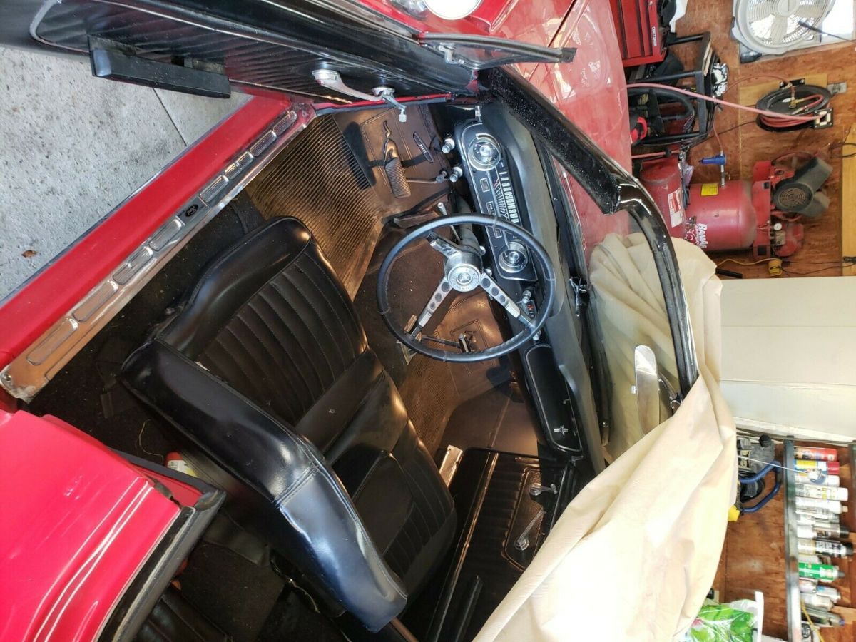 1965 Red Ford Mustang Convertible