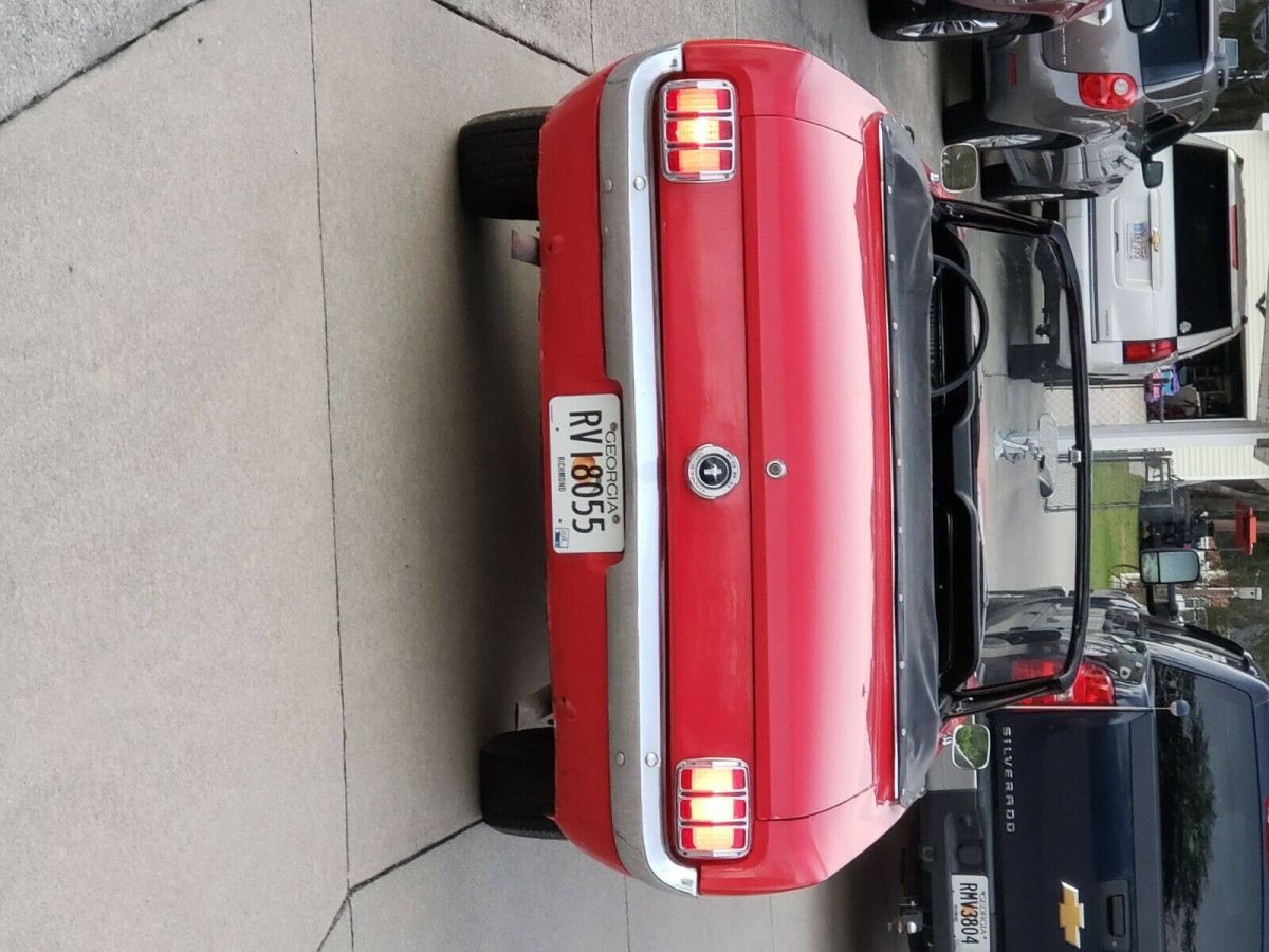1965 Red Ford Mustang Convertible