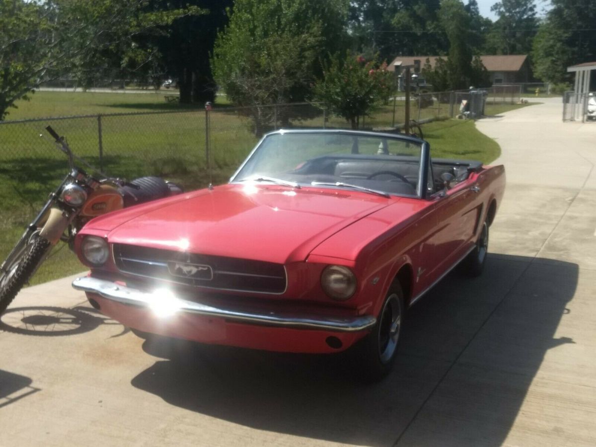 1965 Red Ford Mustang Convertible