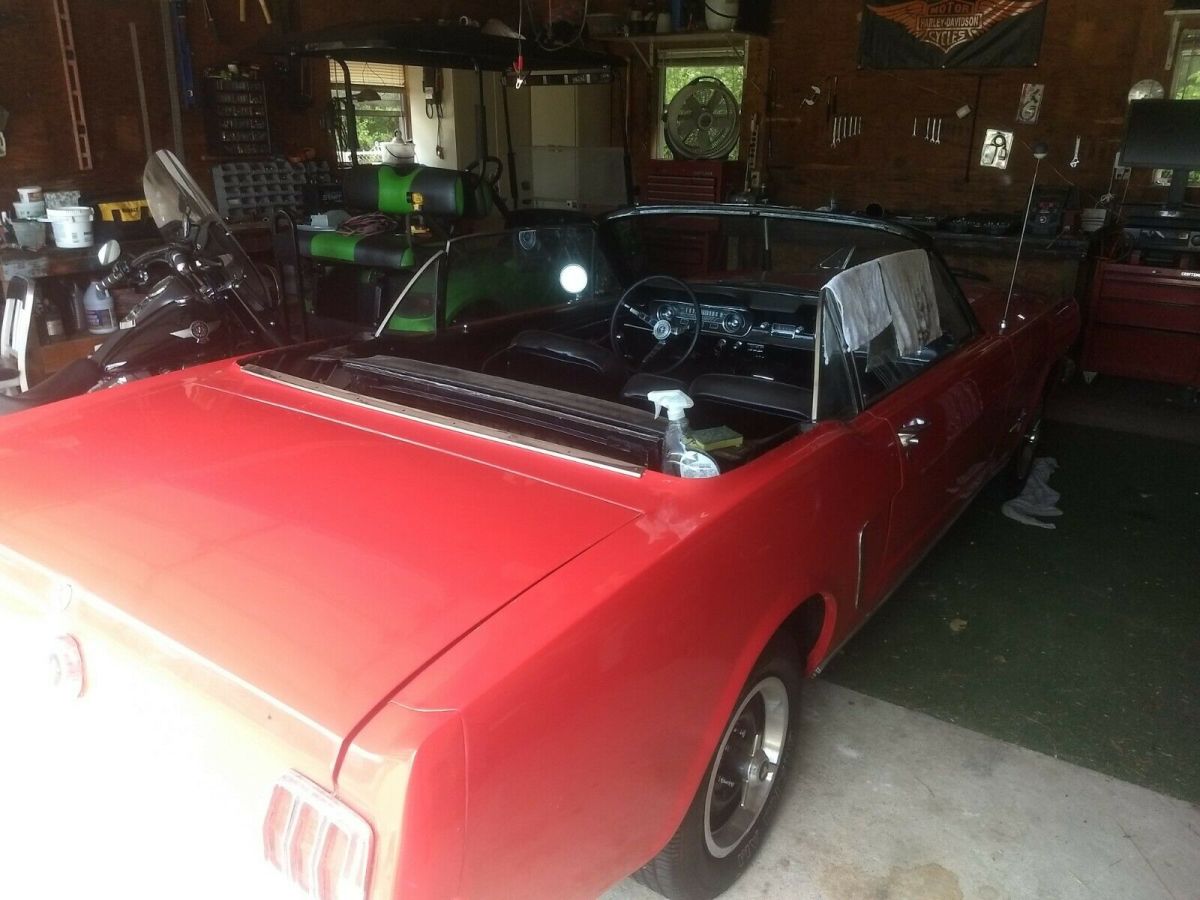 1965 Red Ford Mustang Convertible
