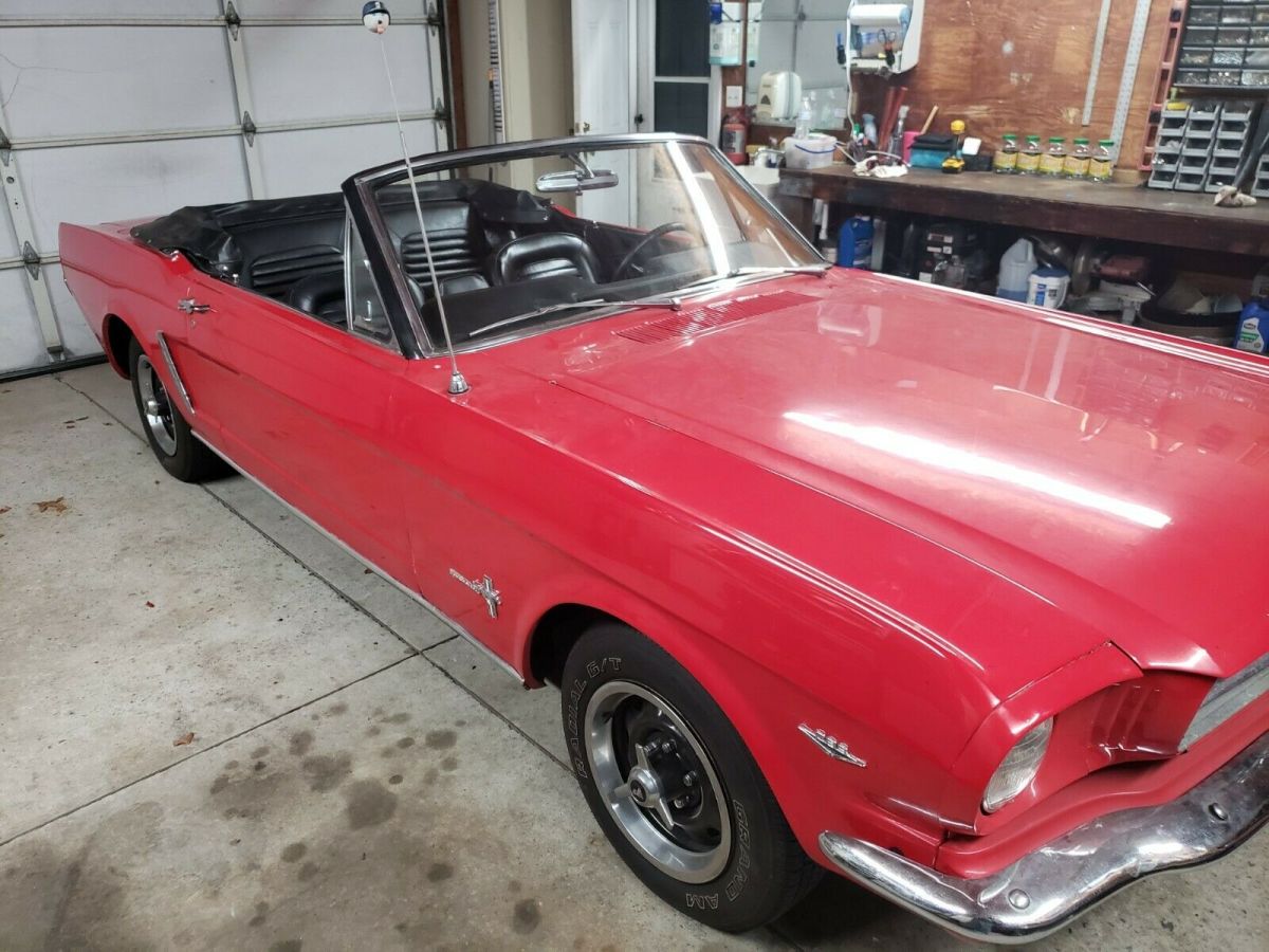 1965 Red Ford Mustang Convertible