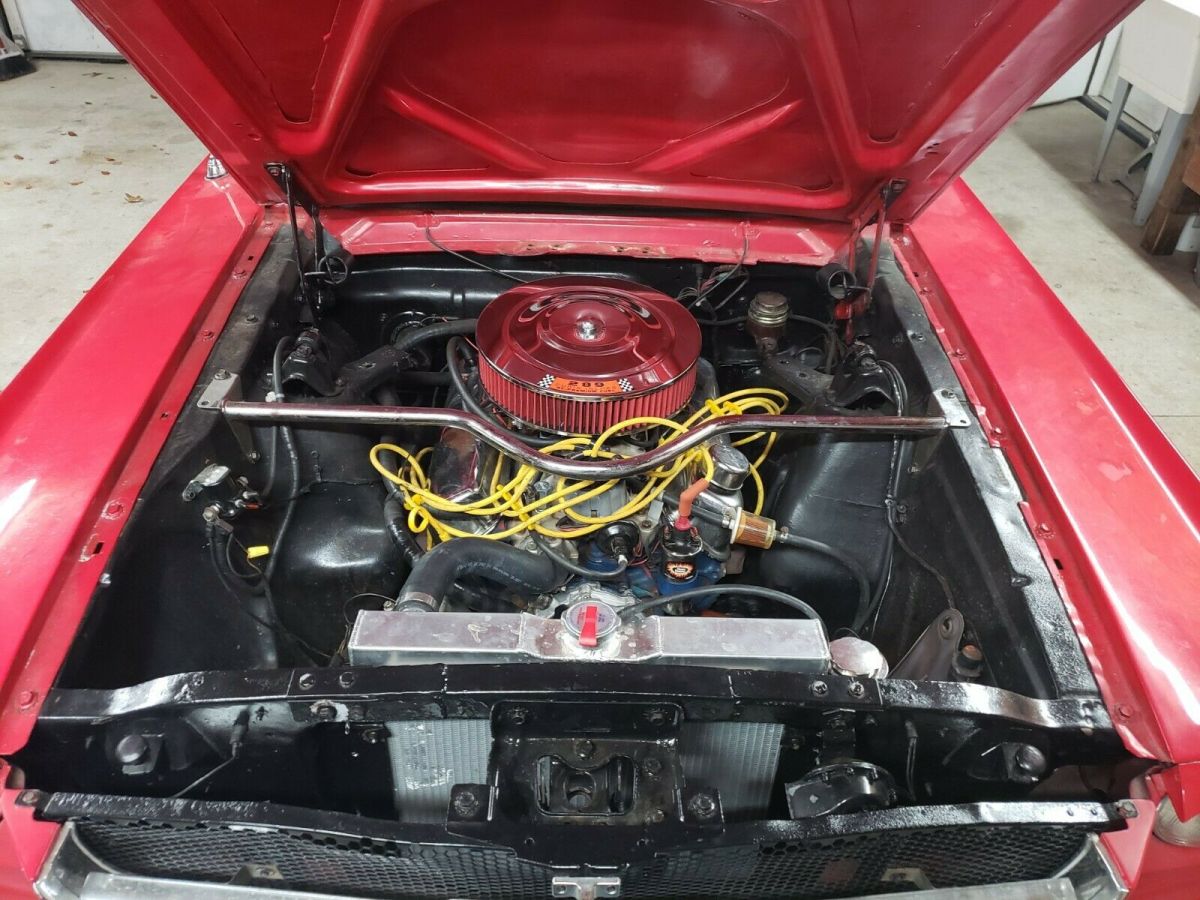 1965 Red Ford Mustang Convertible