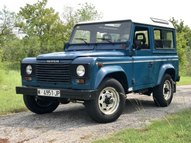 1989 Blue Land Rover Defender SUV
