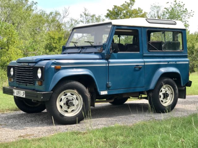 1989 Blue Land Rover Defender SUV