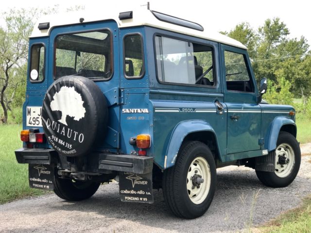 1989 Blue Land Rover Defender SUV