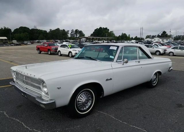 1965 White Plymouth Other 2 door hardtop