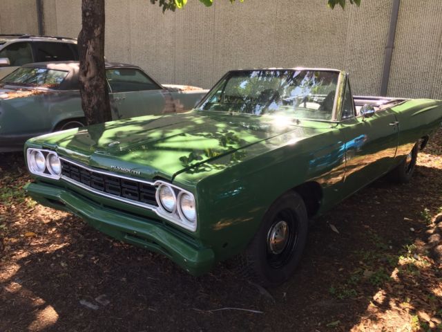 1968 Green Plymouth Satellite Convertible