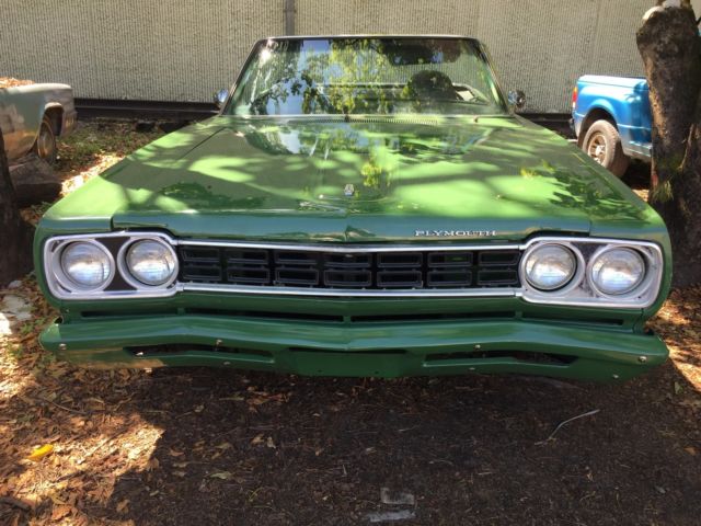 1968 Green Plymouth Satellite Convertible