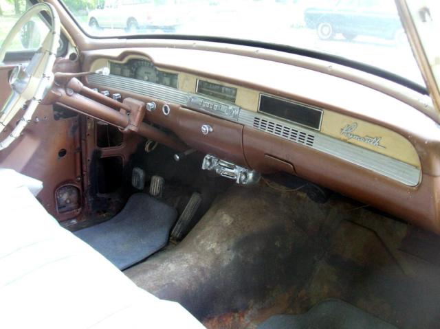 1954 White over Brown Plymouth Savoy Sedan