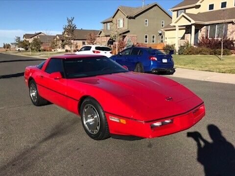1987 Red Chevrolet Corvette Coupe