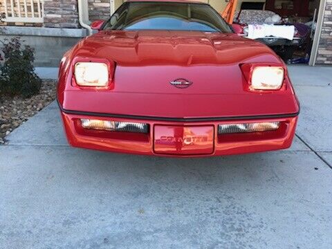 1987 Red Chevrolet Corvette Coupe