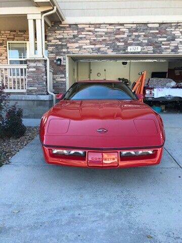 1987 Red Chevrolet Corvette Coupe