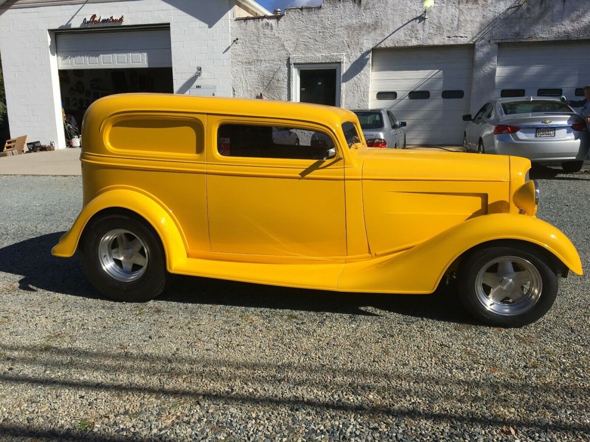 1934 Yellow Chevrolet Sedan Delivery 2 Door Sedan
