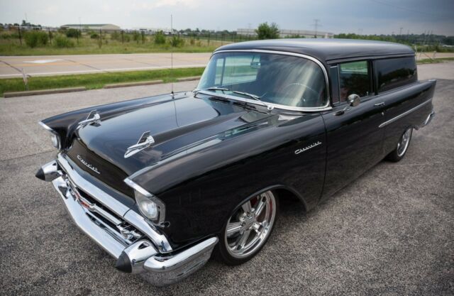 1957 Black Chevrolet Sedan Delivery Wagon
