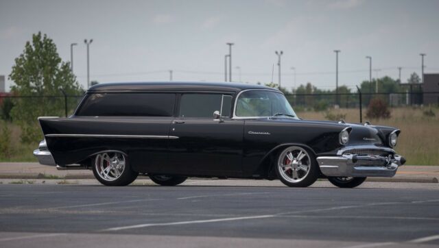 1957 Black Chevrolet Sedan Delivery Wagon