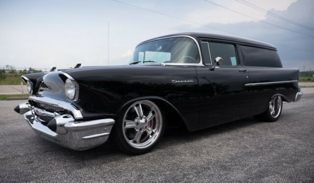 1957 Black Chevrolet Sedan Delivery Wagon