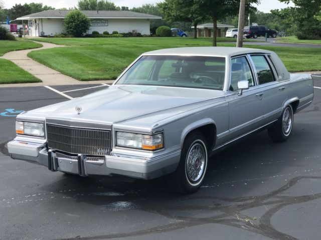 1992 Metallic Silver Cadillac Brougham