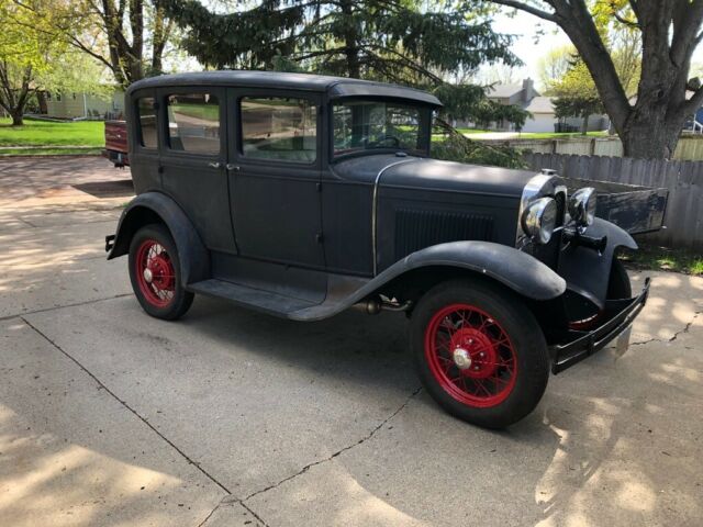 1930 Black Ford Model A Sedan