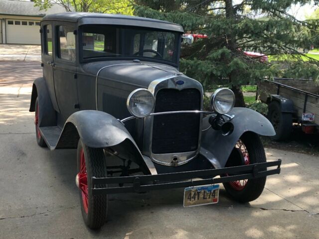 1930 Black Ford Model A Sedan