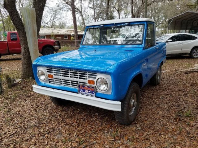 1966 Blue Ford Bronco Pickup