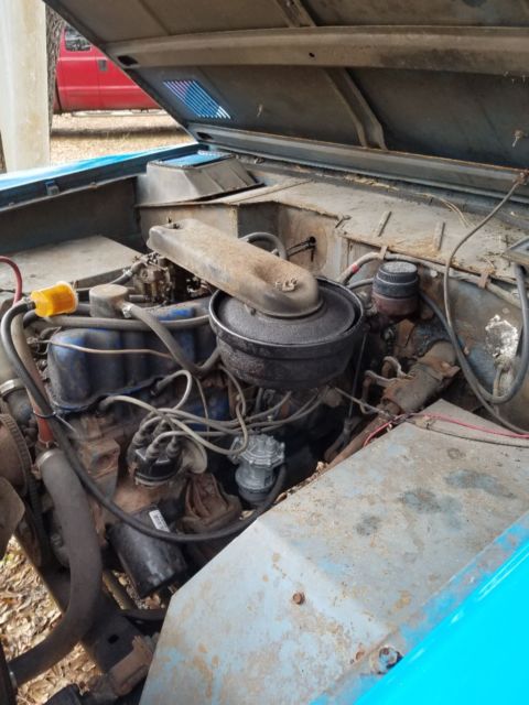 1966 Blue Ford Bronco Pickup