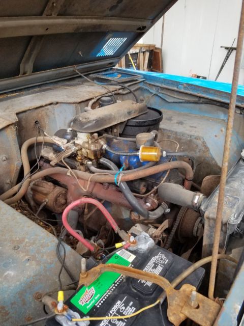 1966 Blue Ford Bronco Pickup