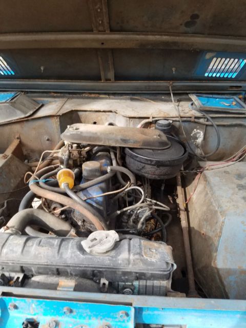 1966 Blue Ford Bronco Pickup