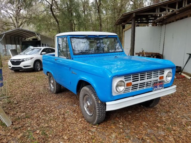 1966 Blue Ford Bronco Pickup