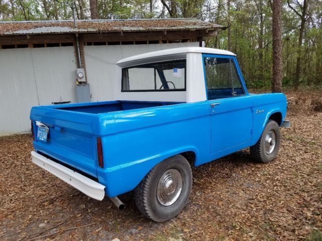 1966 Blue Ford Bronco Pickup