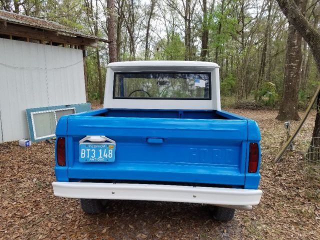 1966 Blue Ford Bronco Pickup