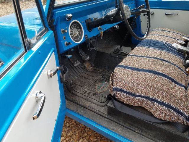 1966 Blue Ford Bronco Pickup