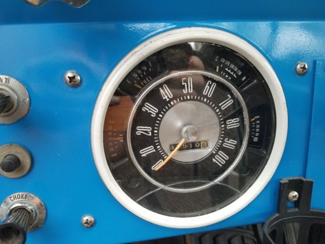 1966 Blue Ford Bronco Pickup