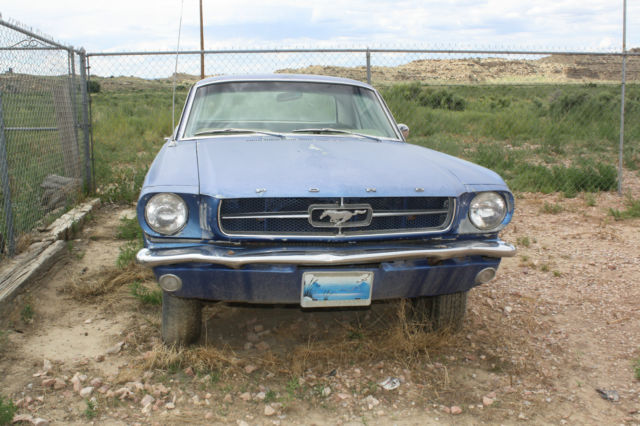 1965 Blue Ford Mustang