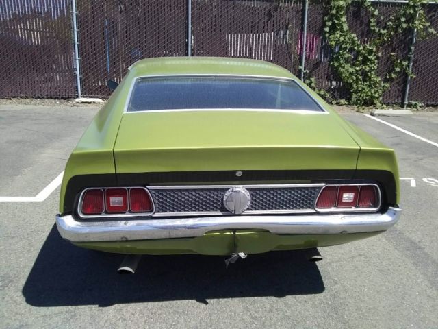 1971 Like green Ford Mustang Coupe