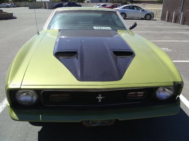 1971 Like green Ford Mustang Coupe