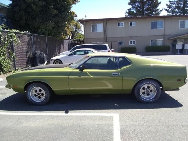 1971 Like green Ford Mustang Coupe