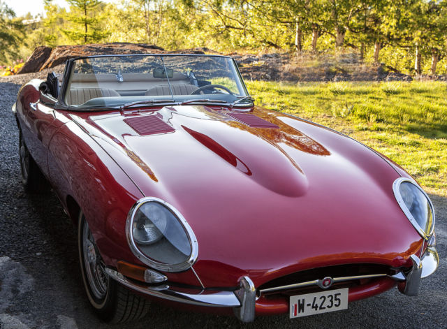 1965 Red Jaguar E-Type Roadster