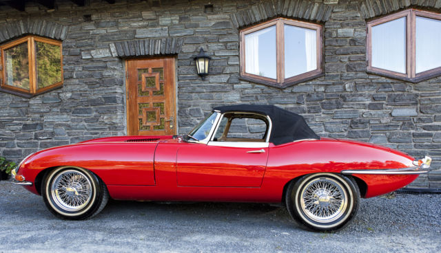 1965 Red Jaguar E-Type Roadster